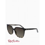 Женские Солнцезащитные Очки CALVIN KLEIN (Modern Rectangle Sunglasses) 63095-02 Черный/Янтарный