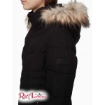 Женское Пальто CALVIN KLEIN (Stretch Faux Fur Hood Maxi Coat) 65695-02 Черный