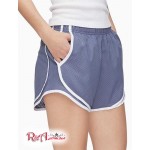 Женские Шорты CALVIN KLEIN (Performance Smocked Waistband Piped Shorts) 62885-02 Steel