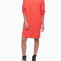Женское Платье Рубашка (Logo Crewneck Sweatshirt Dress) 62675-02 Chili Pepper