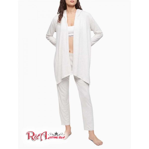Жіноче Худі CALVIN KLEIN (Pure Flyaway Front Sleep Hoodie) 62015-02 Snow Heather
