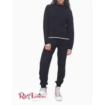 Женские Джоггеры (Shaker Stitch Drawstring Joggers) 62735-02 Черный/Mascarpone