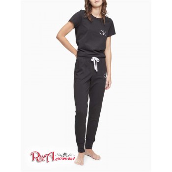 Женская Футболка (Carousel Logo Sleep T-Shirt + Sleep Joggers Set) 62035-02 Черный