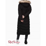 Женское Пальто CALVIN KLEIN (Stretch Faux Fur Hood Maxi Coat) 65695-02 Черный