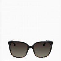 Женские Солнцезащитные Очки (Modern Rectangle Sunglasses) 63095-02 Черный/Янтарный
