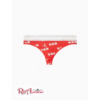 Женские Стринги (CK One 2-Pack Thong) 62225-02 Красный/Белый Star