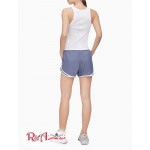 Женские Шорты CALVIN KLEIN (Performance Smocked Waistband Piped Shorts) 62885-02 Steel