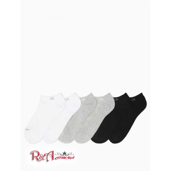 Жіночий Шкарпетки CALVIN KLEIN (Basic Cushion No Show 6-Pack Socks) 62306-02 Oxford Heather Assorted