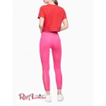 Женские Леггинсы CALVIN KLEIN (Performance Striped Logo Mesh 7/8 Leggings) 62936-02 Barbados Cherry