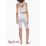 Женские Шорты CALVIN KLEIN (Performance Ribbed High Waist Bike Shorts) 62896-02 Chalk