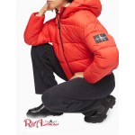 Жіноча Куртка CALVIN KLEIN (Boxy Hooded Puffer Jacket) 62756-02 Chili