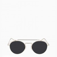 Жіночі Сонцезахисні Окуляри (Round Aviator Sunglasses) 63156-02 Золотий