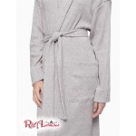 Жіночий Ремінь CALVIN KLEIN (Ease Embroidered Logo Belted Robe) 62006-02 Heather Сірий