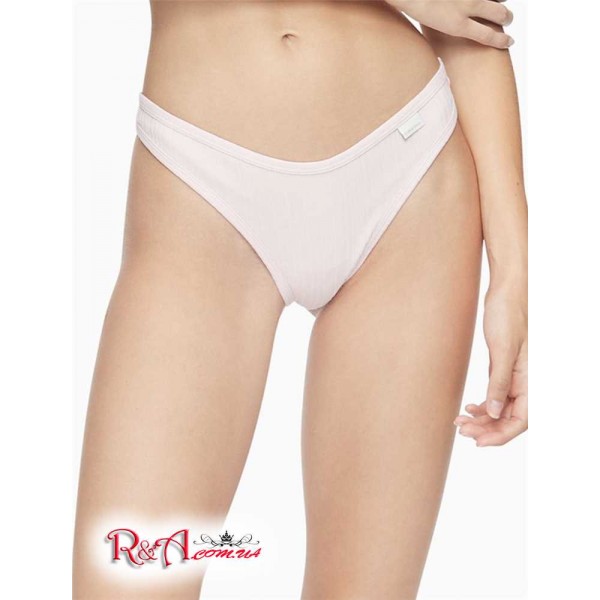 Жіночі Стрінги CALVIN KLEIN (Ribbed Thong) 62216-02 Barely Рожевий