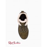 Женские Ботинки CALVIN KLEIN (Kristel Suede Lug Boot) 61686-02 Темный Зеленый