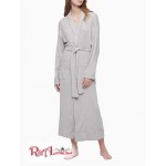 Жіночий Ремінь CALVIN KLEIN (Ease Embroidered Logo Belted Robe) 62006-02 Heather Сірий