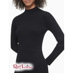 Женский Свитер CALVIN KLEIN (Ribbed Knit Sweater Dress) 62646-02 Черный