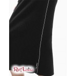 Женское Платье CALVIN KLEIN (Ribbed Knit Blend Scoopneck Maxi Dress) 65686-02 Черный