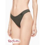 Жіночі Стрінги CALVIN KLEIN (Ribbed Thong) 65727-02 Fatigues