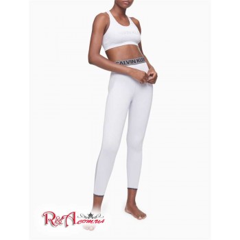 Женские Леггинсы (Performance Striped Logo Mesh 7/8 Leggings) 62937-02 Пурпурный Heather