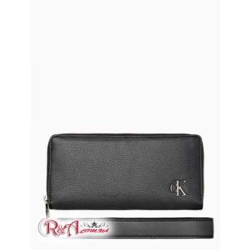 Женский Бумажник (Pebble Monogram Logo Zip Wallet) 62317-02 Черный