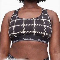 Жіночий Бралетт (Modern Cotton Plus Windowpane Unlined Bralette) 62097-02 Windowpane Чорний