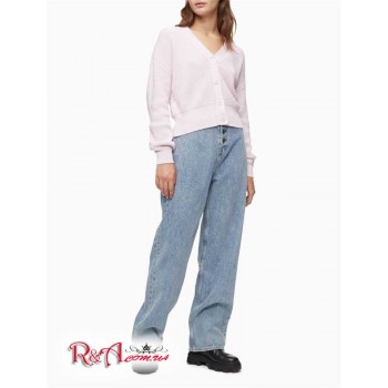 Женский Кардиган (Shaker Stitch Cardigan) 65667-02 Iced Розовый