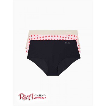 Женские Трусы (Invisibles 3-Pack Hipster) 62147-02 Черный/Розовый Dot/Beechwood