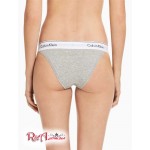 Женский Tanga CALVIN KLEIN (Modern Cotton High Leg Tanga) 65827-02 Серый