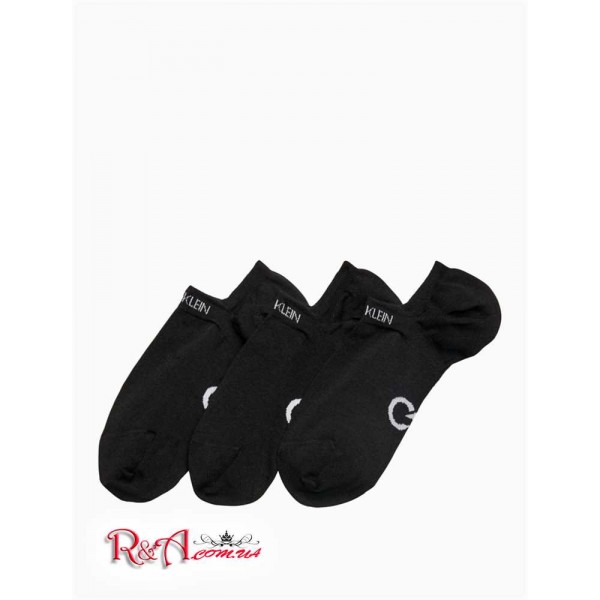 Жіночий Шкарпетки CALVIN KLEIN (Logo 3-Pack Coolmax Gripper Socks) 62297-02 Чорний