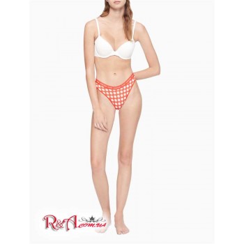 Жіночі Бікіні (CK ONE Micro Brazilian Bikini Bottom) 62128-02 Wave Світлий Червоний