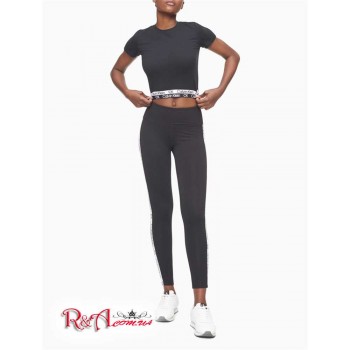 Женская Футболка (Performance Double Stripe Logo Tape T-Shirt) 62988-02 Черный