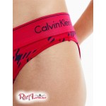 Жіночі Бікіні CALVIN KLEIN (Modern Cotton Windowpane Bikini) 62158-02 Windowpane Rustic Червоний