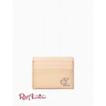 Женский Чехол Для Карт CALVIN KLEIN (Pebble Monogram Logo Card Case) 62318-02 Warm Muslin