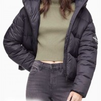 Женская Куртка (Boxy Hooded Puffer Jacket) 62758-02 Черный