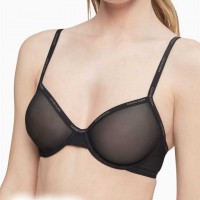 Жіночий Бралетт (Sheer Marquisette Unlined Demi Bra) 62078-02 Чорний