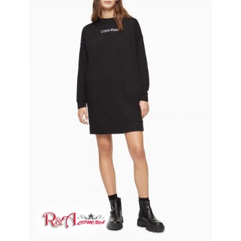Женское Платье Рубашка (Logo Crewneck Sweatshirt Dress) 62678-02 Черный