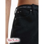 Женская Юбка CALVIN KLEIN (Black Denim Logo Waistband Maxi Skirt) 65698-02 Черный