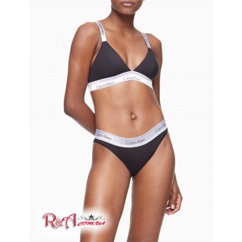 Женский Бралетт (Modern Cotton Unlined Convertible Metallic Bralette) 62108-02 Черный/Серебряный