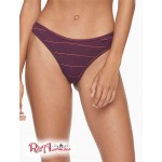 Жіночі Стрінги CALVIN KLEIN (Ribbed Thong) 65728-02 Grape Glimmer