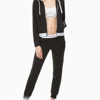 Жіноче Худі (Modern Cotton Stretch Zip Sleep Hoodie) 47308-02 Чорний