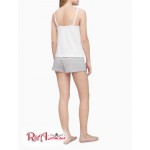 Женские Шорты CALVIN KLEIN (CK ONE Sleep Shorts) 62028-02 Серый Heather/ Жемчужный Розовый