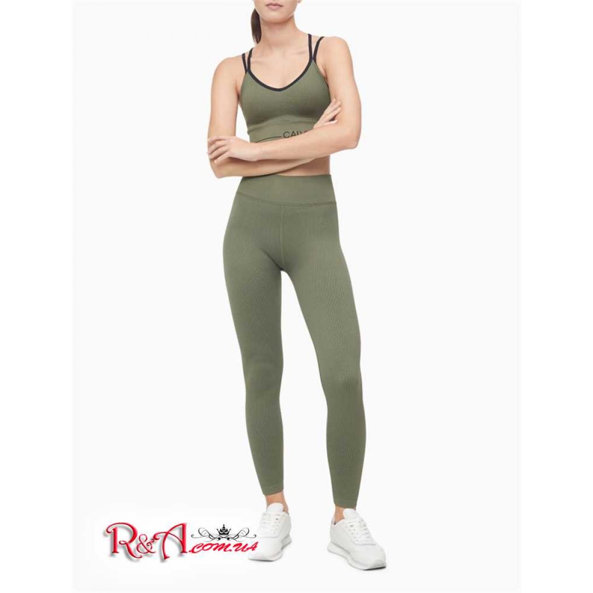 Performance Ribbed High Waist Full Length Leggings