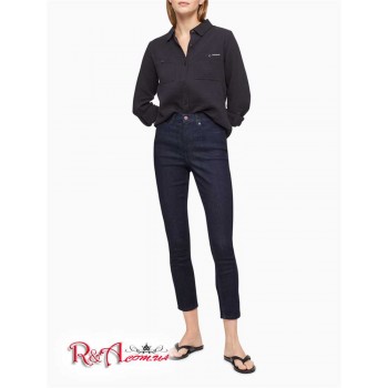 Женская Рубашка (Textured Button-Front Roll-Sleeve Shirt) 62829-02 Черный