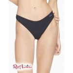 Жіночі Стрінги CALVIN KLEIN (Ribbed Thong) 62219-02 Чорний