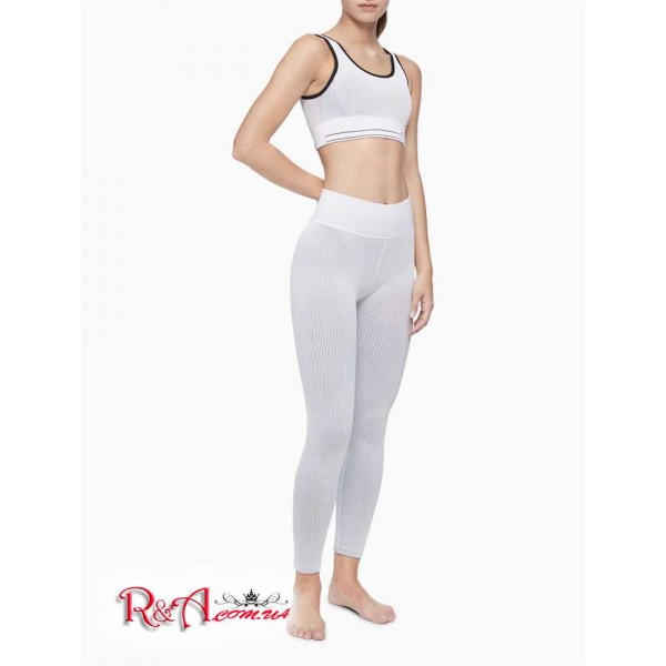 Женские Леггинсы CALVIN KLEIN (Performance Ribbed High Waist 7/8 Leggings) 62929-02 Белый