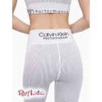 Женские Леггинсы CALVIN KLEIN (Performance Ribbed High Waist 7/8 Leggings) 62929-02 Белый