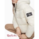 Женская Куртка CALVIN KLEIN (Boxy Hooded Puffer Jacket) 62759-02 Mascarpone