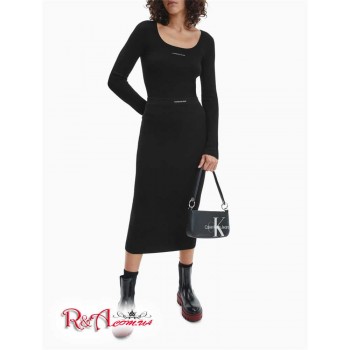 Женская Юбка (Stretch Knit Logo Pencil Skirt) 65699-02 Черный