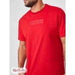 Мужская Футболка GUESS Factory (Harvey Embroidered Logo Tee) 53810-01 Rugby Красный
